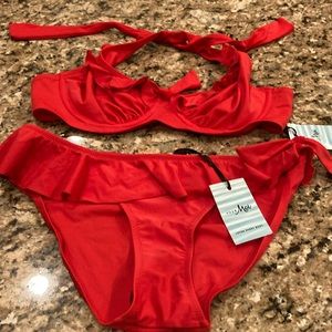 Pour Moi swimsuit brand new w tags top34D , bottom size 12